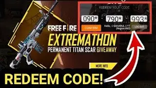 FREEFIRE TITAN SCAR REDEEM CODE