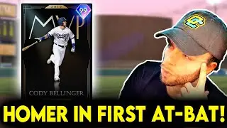 *99* CODY BELLINGER homers on the FIRST PITCH he sees!
