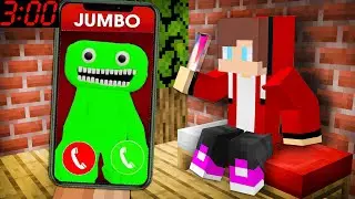 JJ and Mikey CALL to Scary JUMBO JOSH in Minecraft Challenge at 3 00 AM - Maizen