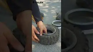 One minute will teach you how to replace the tires of the Hiley electric scooter Tiger King