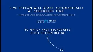 Congregation Or Ami - Live Stream and Video Archive