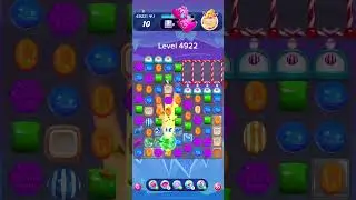 Candy Crush Saga level 4922 - Nightmare Level with 3 FREE Boosters | High Speed