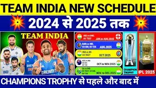 Team India's Schedule 2024-25 || All The Upcoming Series of Team India 2024-25