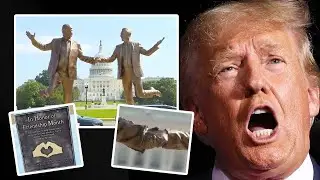 White House FREAKS OUT At Massive Trump Epstein Statue