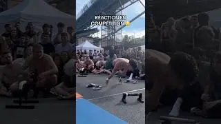 Reaction in competition 😱 #workout #competition #sports #training
