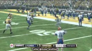 NCAA Football 13 Gameplay: Tim Tebow Heisman Challenge - Florida vs. Tennessee