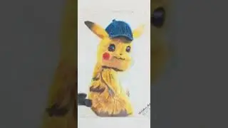 Drawing Detective pikachu From the Movie Detective Pikachu