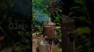 When there were no geysers.... copper water heater...old times....