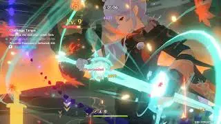 Genshin Impact- Hidden Strife, Dire Straits, Arch-Tempered Sword, with Skies & Earth's Puffs