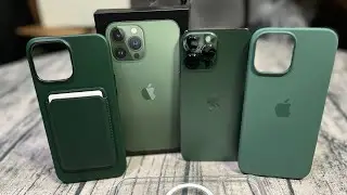 iPhone 13 Pro Max Alpine Green — распаковка и официальные чехлы Apple