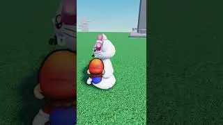 Paper Mario Plays Roblox Mic Up! #roblox #robloxshorts #mario #papermario