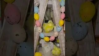 EASTER TIERED TRAY DECOR | HAPPY EASTER!!! #shorts