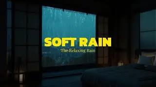 🌧️ Dark Bedroom Rain Sounds | Calm Garden Night Ambience for Deep Sleep Relaxation