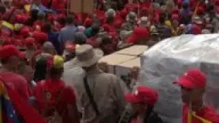 Pro-Maduro march protesting US economic blockade