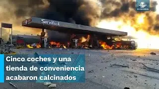 Explota gasolinera sobre la carretera Tula-Tlahuelilpan