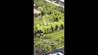 The grass people running around Bad Bunny Super Bowl Halftime Show