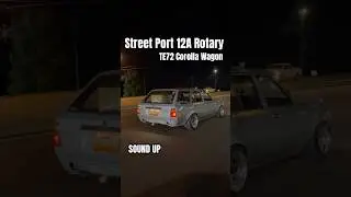12A Rotary singin&rsquo; in this 81&rsquo; Toyota Corolla wagon (TE72) #rotary #corolla #carshorts #jdm #ke70