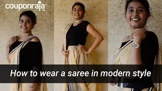How to wear a saree in modern style | Saree styling tips (2018)