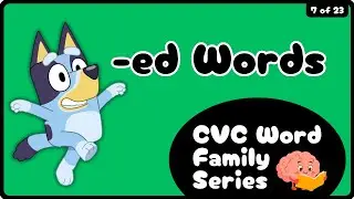 Bluey CVC 🐾 Учите слова на &laquo;-ed&raquo; | Разминка для детей! Игра на развитие фонетики движений и разми...