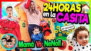 24 HORAS ACAMPANDO en La CASITA del JARDIN de @Planeta_Mia  😱🏕️ EL ULTIMO QUE ENTRE en CASA GANA!!🤑💪