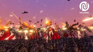 16.000 Combine Soldiers vs 500 Omnimons- Ultimate Epic Battle Simulator 2- UEBS 2