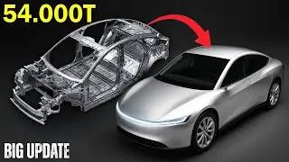 NEW Tesla Giga Press 54,000T Machine Officially Produces Model 2 Car! What&rsquo;s Inside?