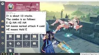 Genshin Impact - Optimal Combo for Eula Ult Stacks