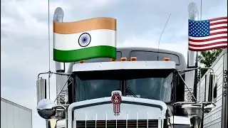 Truck and trucks.  Life of truck&rsquo;s driver in usa