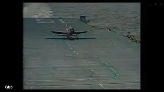 AI Colorized + Sounds FLIGHT DECK ACTIVITY ABOARD USS RANDOLPH Japanese PILOT PARACHUTING FROM PLANE