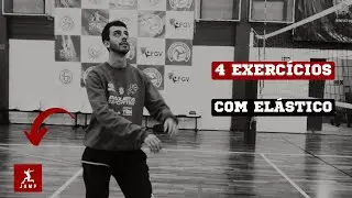Como atacar com mais força no volei. 4 exercícios com elástico