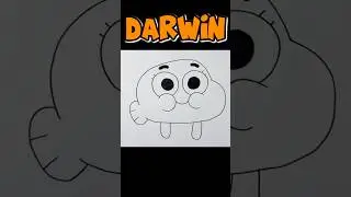 To Draw DARWIN WATTERSON | The Amazing World of Gumball #shorts #gumball #drawing #howtodraw