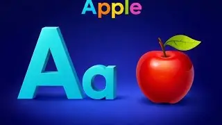 A for Apple & B for Ball | Fun 3D Kids Class #3dalphabet #vikramkidsclasses #nurseryrhymes #kidssong