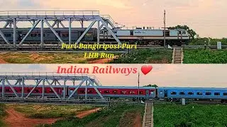 Puri-Bangriposi -Puri SF Express (12891/12892) now runs with Linke-Hofmann-Busch(LHB) coaches #train