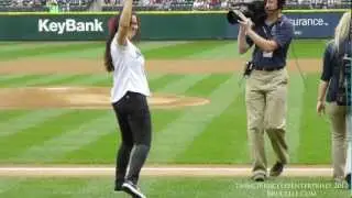 Shannon Lee Throws Out The First Pitch for Asian Heritage Day (Seattle Mariners)