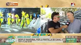 Vamo Arriba - Desfile Inaugural de Carnaval por la pantalla de Canal 4