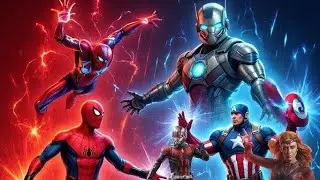 Spider man,Captain america, Scarlett witch,doctor octopus.