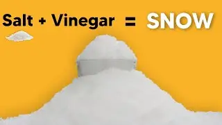You can make snow with salt and vinegar [Salt + Vinegar = Snow] IS IT TRUE