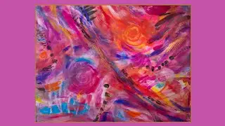 #10,174 Exciting Simple Freestyle Vibrant Fun Fluid Acrylics Painting 9.27.2025 intuitive art