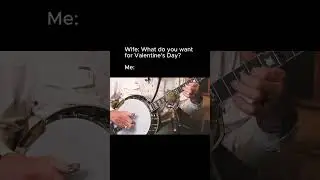 &ldquo;I don&rsquo;t want anything crazy&hellip; just a Gold Tone Mastertone OB-2 Bowtie banjo&rdquo;☺️❤️ #banjo #valentine