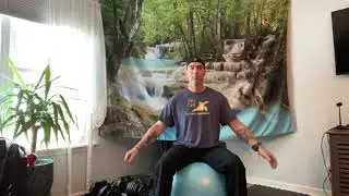 Seated Exercise ball Adaptive Tai Chi/7 form left and right flow