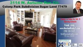 5 Beds 3.5 Bath Home with Pool in Colony Park Subdivision Golf course Sugar Land TX 77479