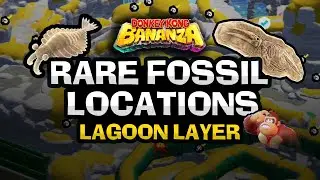 All Rare Anomalocaris & Whale Fossil Locations | DK Bananza Lagoon Layer (SL100-SL102)