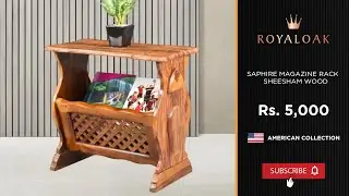 Royaloak | Saphire Magazine Rack  Sheesham Wood HQ