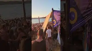 Funky beach DJ SEB-G plays sunset time Boom festival 2023 #boomfestival#boomfestival2023 #sunset