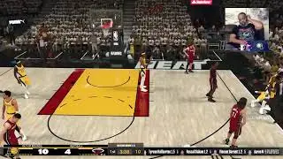 Myles Turner with a big block on Bam Adebayo. | #ski_wii_hennessy on #Twitch #God #2K25 #IndianaPace