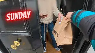 Delivering to Hungover Londoners on a Sunday - Rider POV