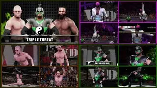 WWE 2K19 The Hurricane VS Low Ki VS Rich Swann