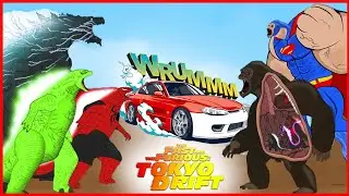 EVOLUTION of SUPERMAN KONG vs GODZILLA KING OF THE MONSTERS || TOKYO DRIFT Song (Cover)