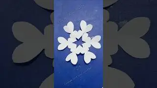 Paper heart decoration/#diy #homemadepapercraft #artandcraft #craft #shortvideo #shorts #art #paper