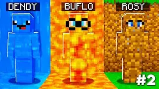 DENDY, ROSY und BUFLO SPIELEN VERSTECKEN CHALLENGE in MINECRAFT!